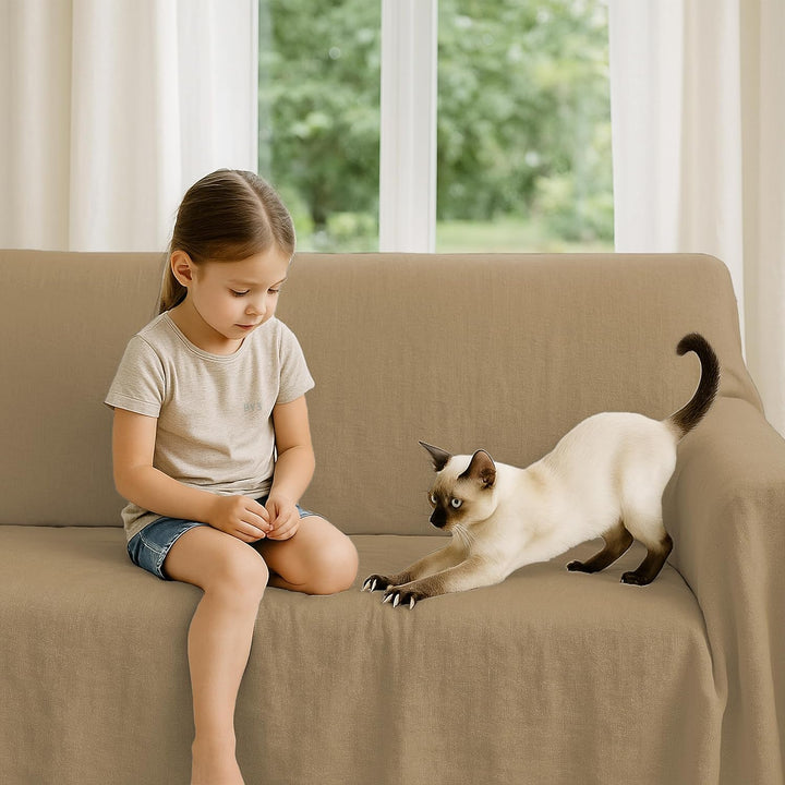 Byour3 - Bettüberwurf Bio-Baumwolle Gemischte Doppelbett Einzelbett Queen Size Bettdecke Sommer Früh