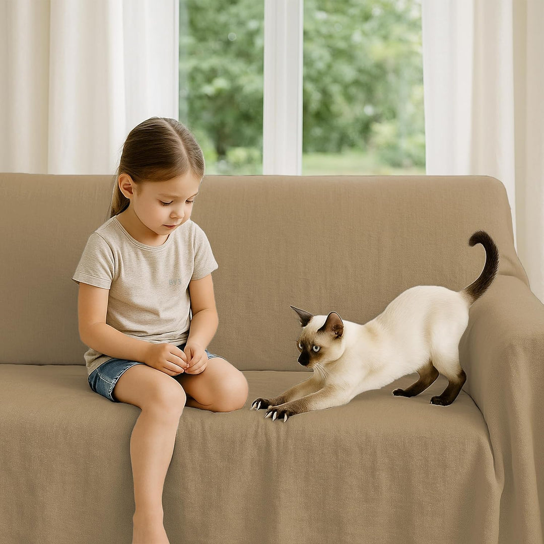 Byour3 - Bettüberwurf Bio-Baumwolle Gemischte Doppelbett Einzelbett Queen Size Bettdecke Sommer Früh