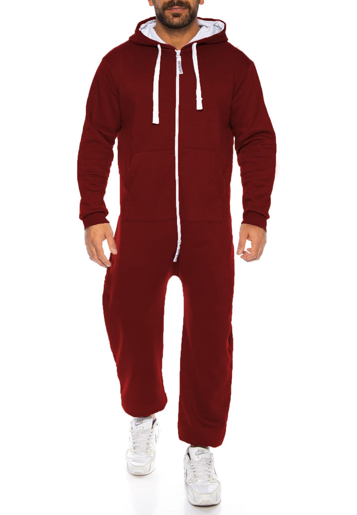 Raff & Taff Herren Jumpsuit Overall Trainingsanzug Fitnessbekleidung onesie Ganzkörperanzug Basic un