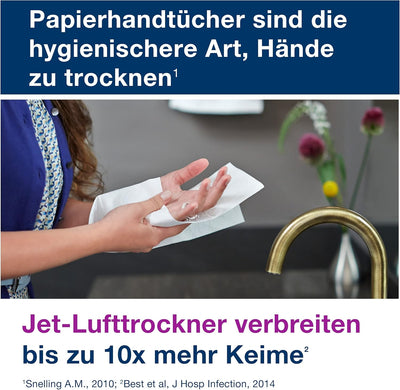 Tork Zickzack Papierhandtücher Universal 290152 - H3 Falthandtücher für Papierhandtuchspender - 1-la