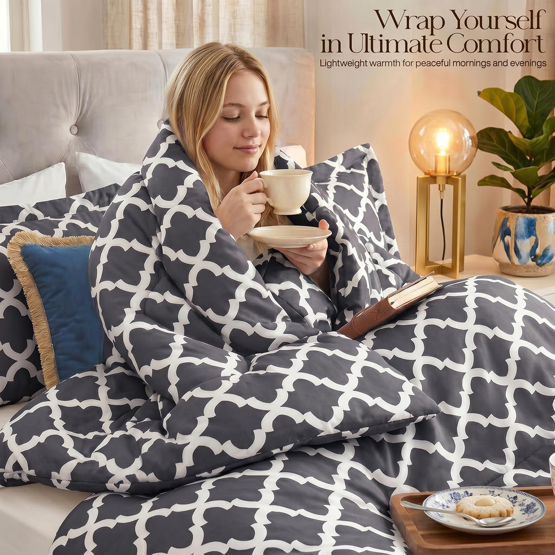 Utopia Bedding Queensize-Bettwäsche-Set (grau) mit 2 Kissenbezügen – Bettwäsche-Sets – Daunen-Altern