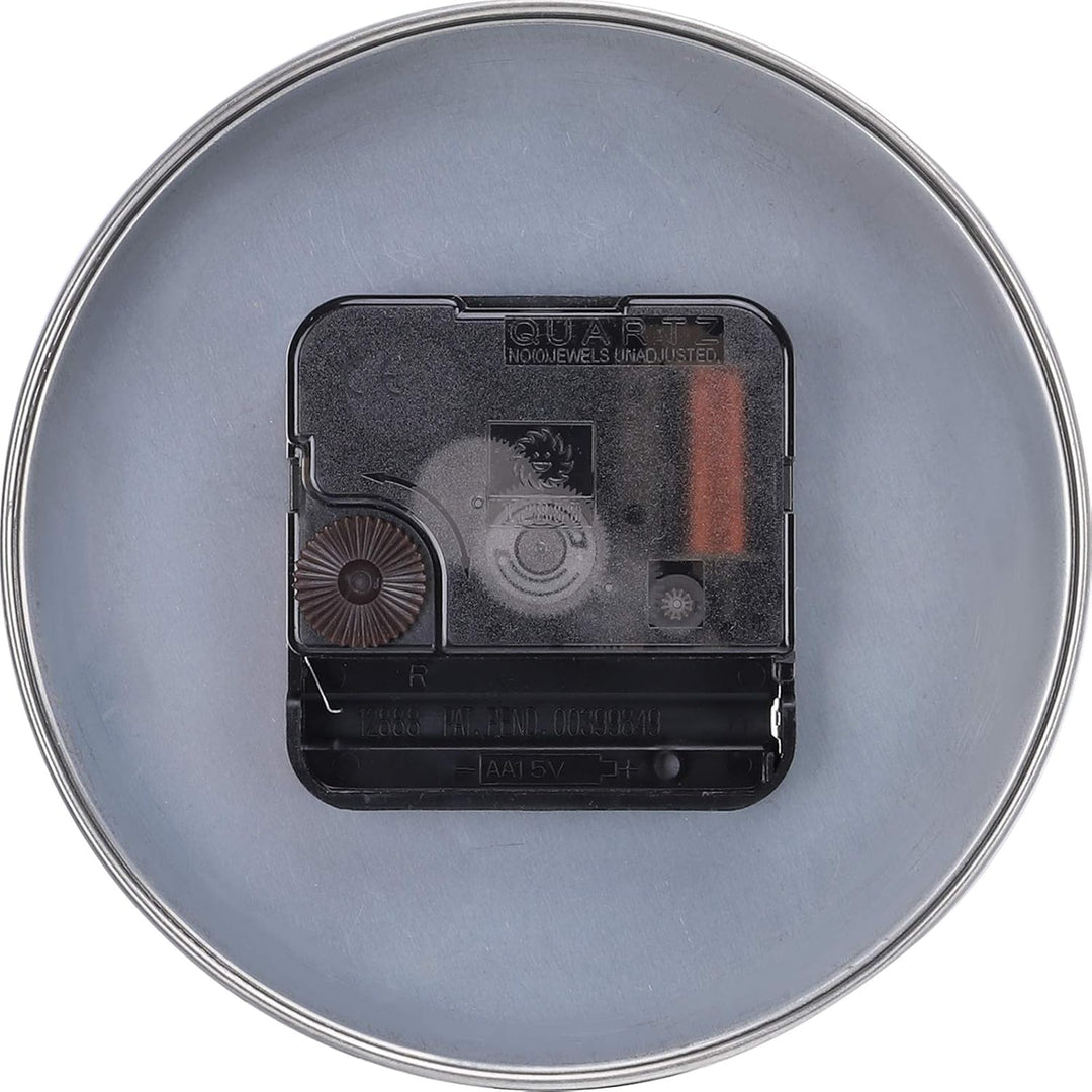 Lafocuse 3D Uhrzeiger Wanduhr Gross XXL, DIY Modern Lautlos Uhr Metall Silber, Uhrwerk mit Zeiger, W