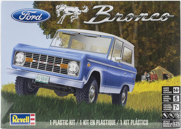 Revell USA Modellbausatz I Ford Bronco I Detailliertes Modell im Massstab 1:25 I 137 Teile I Herausf