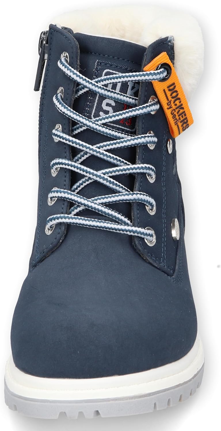 Dockers by Gerli Unisex - Kinder Schnürstiefel, Jungen,Mädchen Stiefeletten,wasserabweisend 33 EU Na