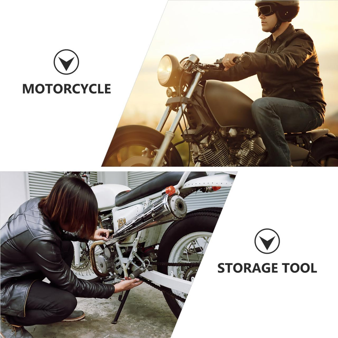 BESPORTBLE Motorradtasche Seitentasche Links Satteltasche PU Leder Wasserdicht Motorräder Gepäckträg
