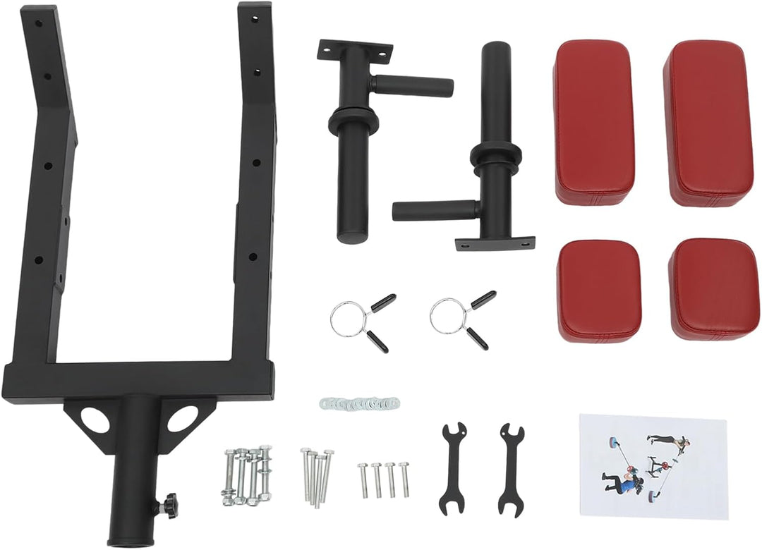 Landminenaufsatz Safety Squat Bar Attachment mit Shoulder Arm Pads Edelstahl-Spannbügel für Krafttra