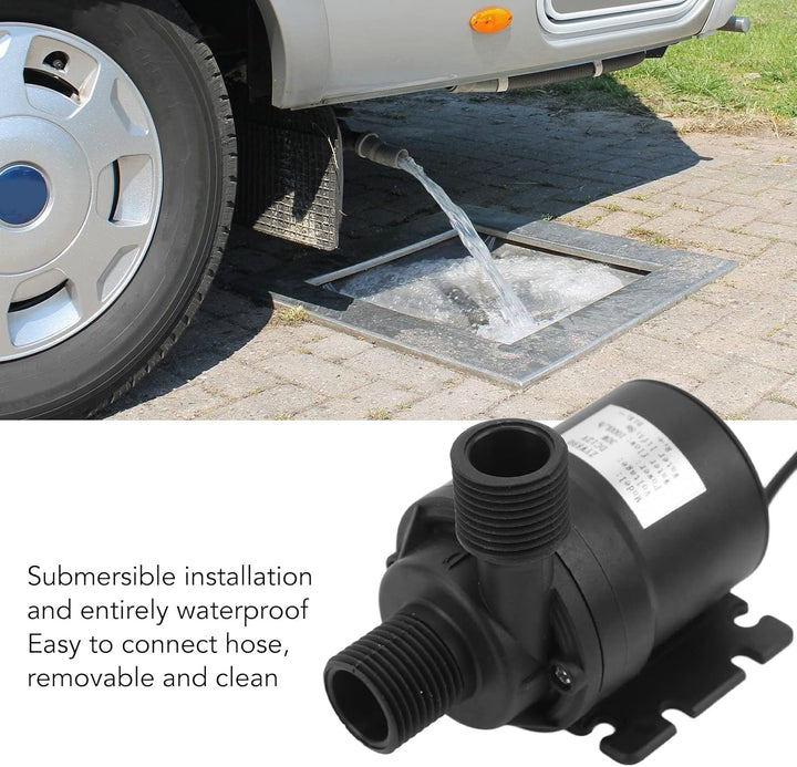 Keenso DC 12 V Bürstenlose Wasserpumpe, 30 W 8 M Tauchpumpe IP68 Wasserdicht für Wasserzirkulationss