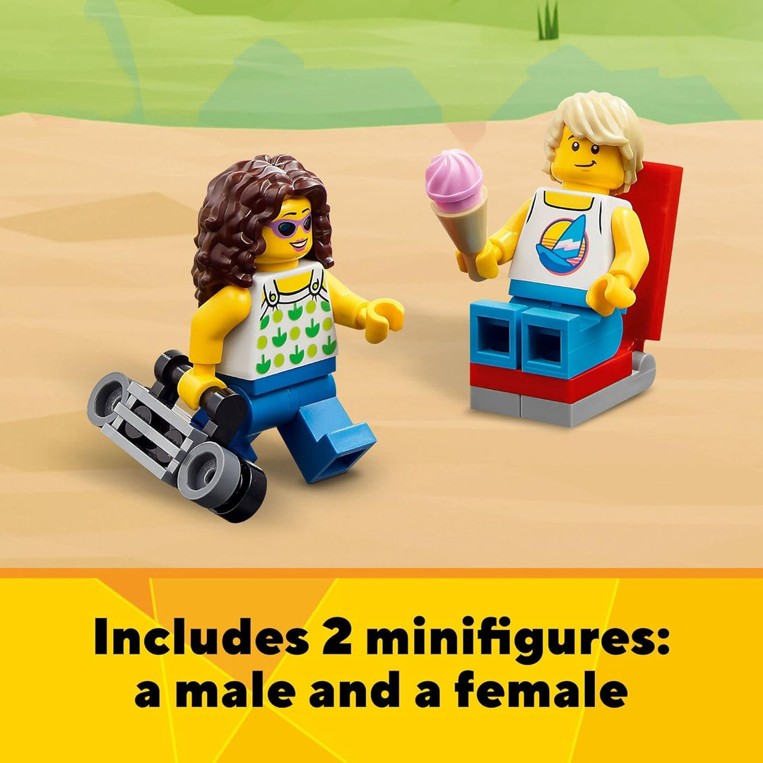 LEGO Creator 3 in 1 Bausatz für Wohnmobil Eisdiele Strandhaus, tolles Geschenk für Surfer, Jungen un