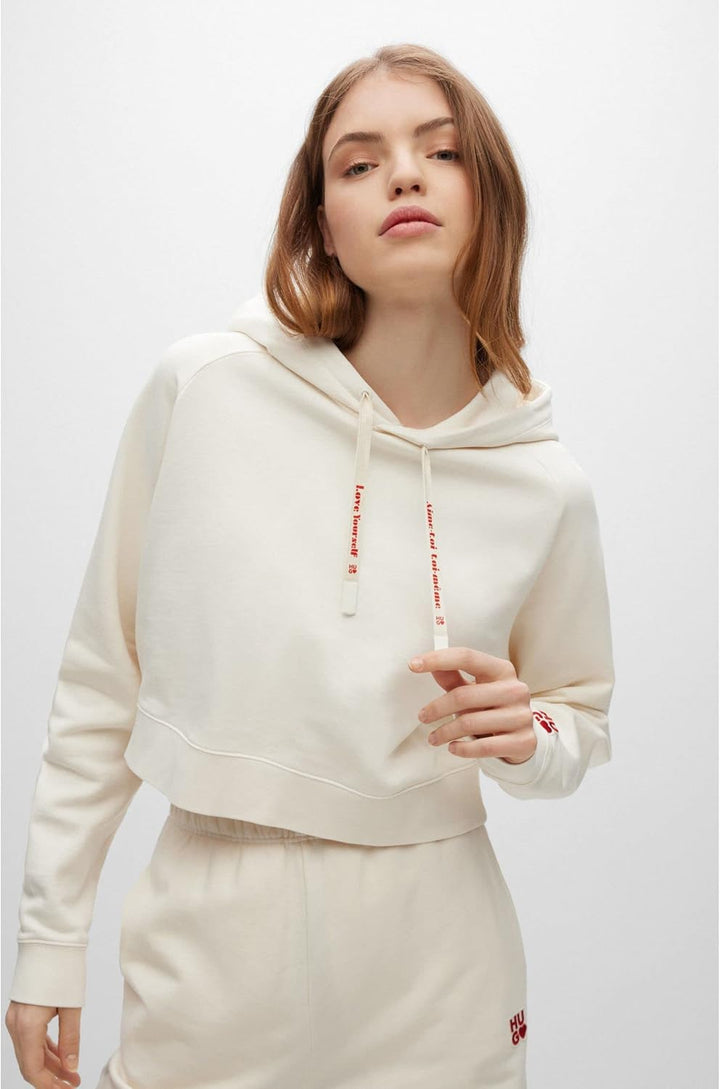 HUGO Damen Dimalaya Sweatshirt L Open White110, L Open White110