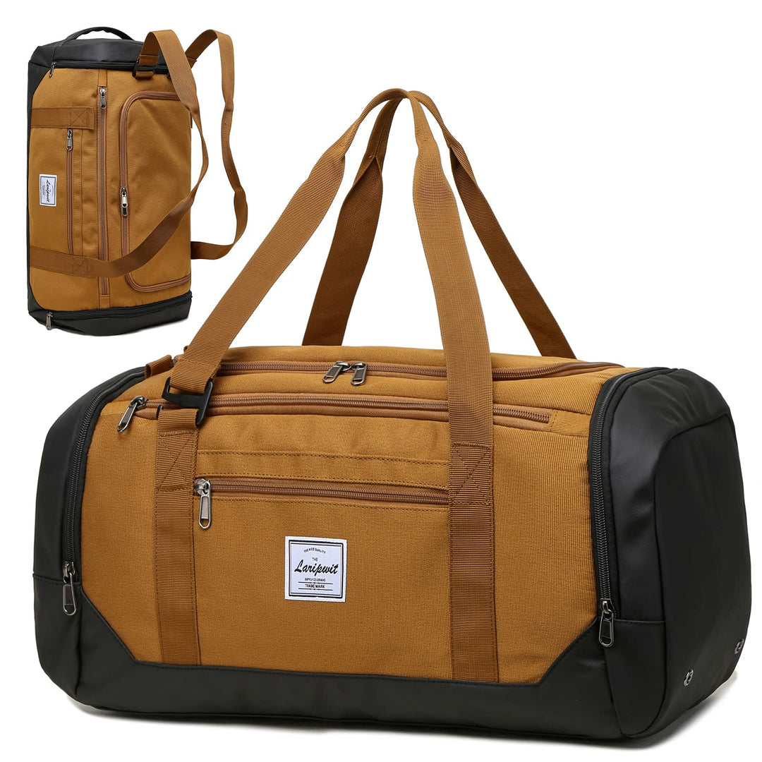 Laripwit Reisetasche Herren 40L Mittelgross Sporttasche mit Schuhfach und Nassfach Weekender Travel