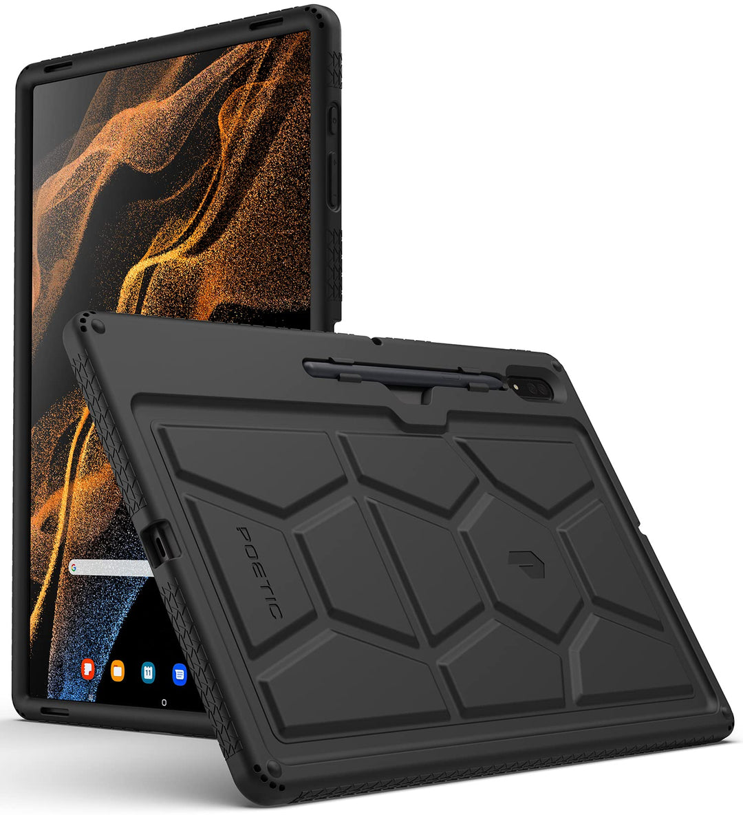 Poetic TurtleSkin Schutzhülle für Samsung Galaxy Tab S8 Ultra Hülle 14,6 Zoll 2022, strapazierfähig,