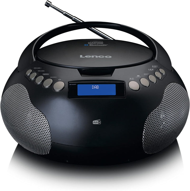 Lenco SCD-341 tragbares CD-Radio -CD-Player - DAB+ Radio - Bluetooth - Sender und Titelspeicher - Uh