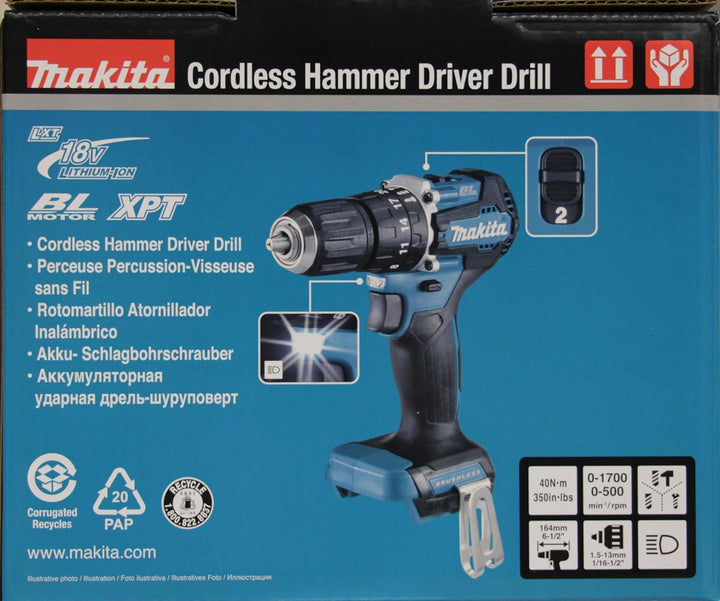 Makita DHP487Z Akku-Schlagbohrschrauber 18V (ohne Akku, Ohne Ladegerät) Akku-Schlagbohrschrauber Sin