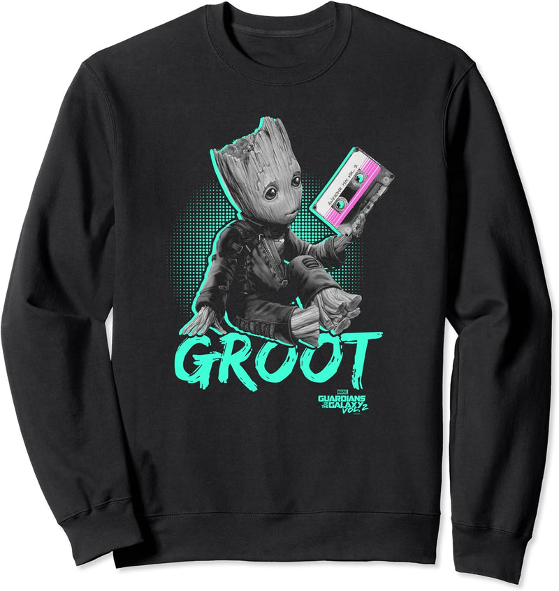 Marvel Wächter der Galaxie Neon Retro Baby Groot Sweatshirt