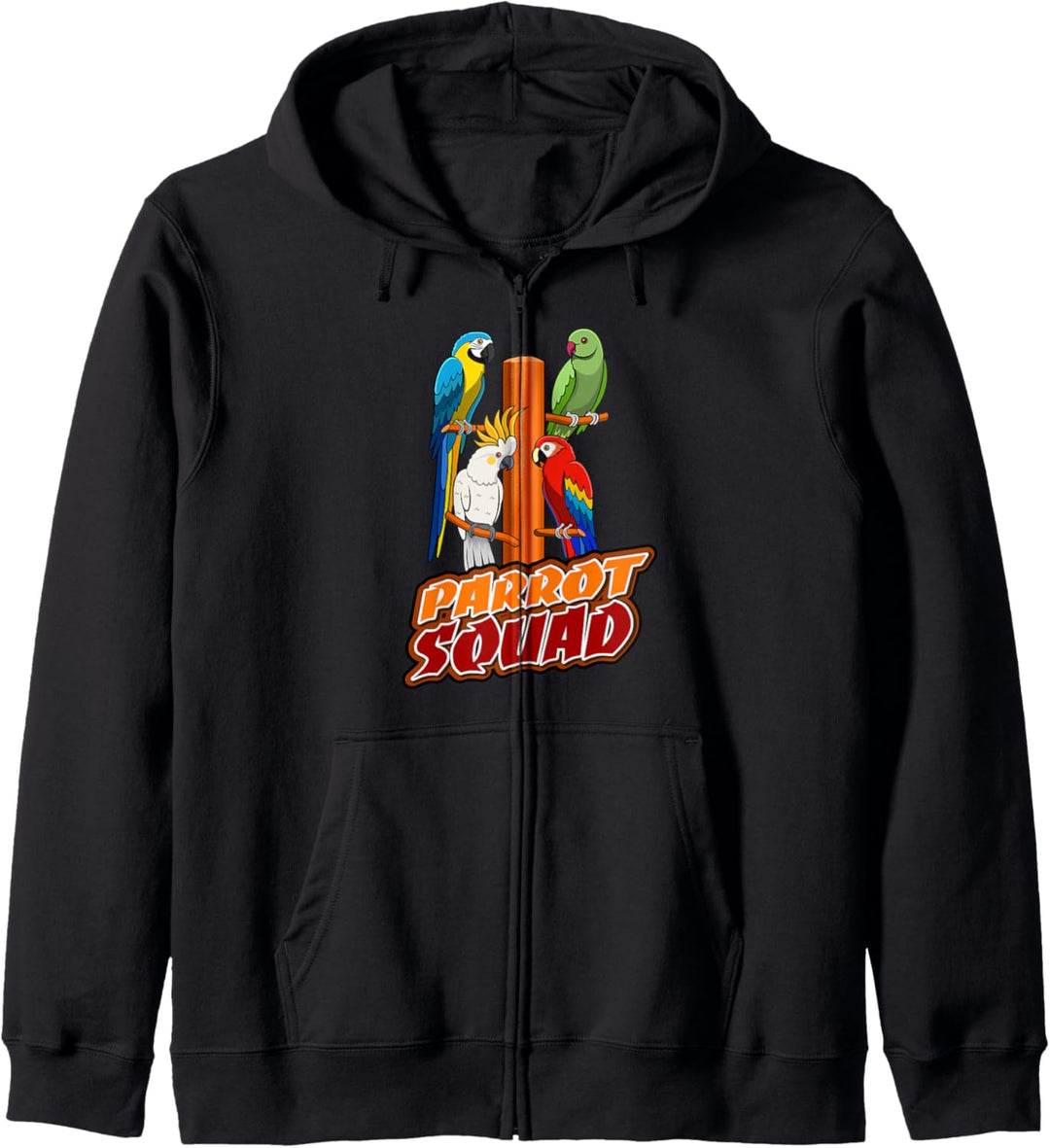 Parrot Squad Vögel Exotische Tiere Kapuzenjacke
