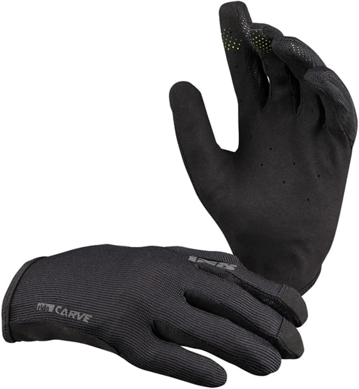 IXS Jugendliche, Unisex Carve Handschuhe für Mountainbike/Cycle/E-Bike Kid XL Schwarz, Kid XL Schwar