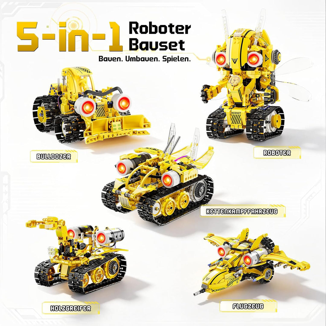 5-in-1 Roboter Programmierbar mit App-Steuerung, ab 8 Jahren