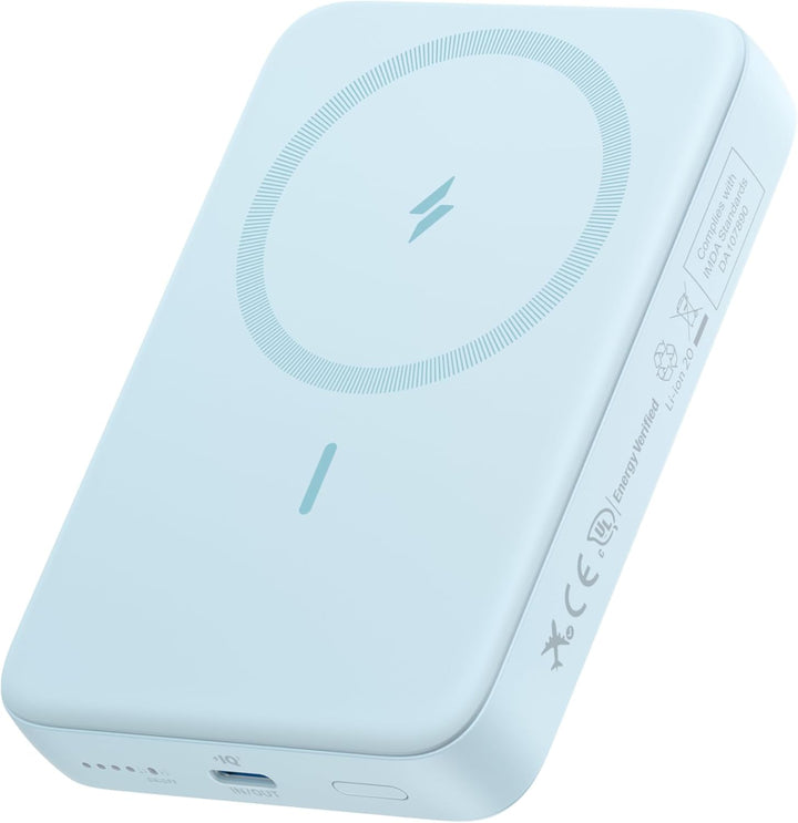 Anker Zolo magnetische Powerbank, kompaktes 10.000mAh Ladegerät mit 30W Max. Schnellladen, kabellos