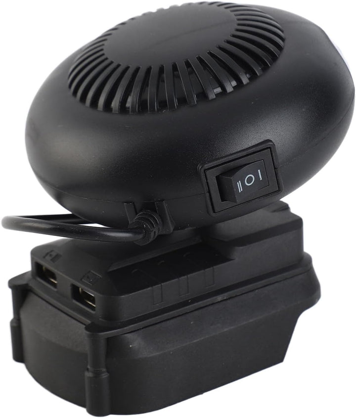 Wakects 18V Heizlüfter Tragbarer Kleiner Heizventilator 2 Temperaturstufen 30-80°C Leiser Betrieb mi