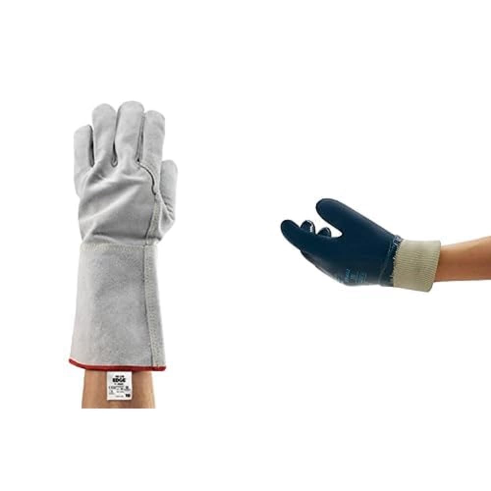 Edge 48-216 Hitzebeständige Handschuhe, Mechanik Grau, Grösse XL (6 Paar) + ActivArmr 27-602 Arbeits