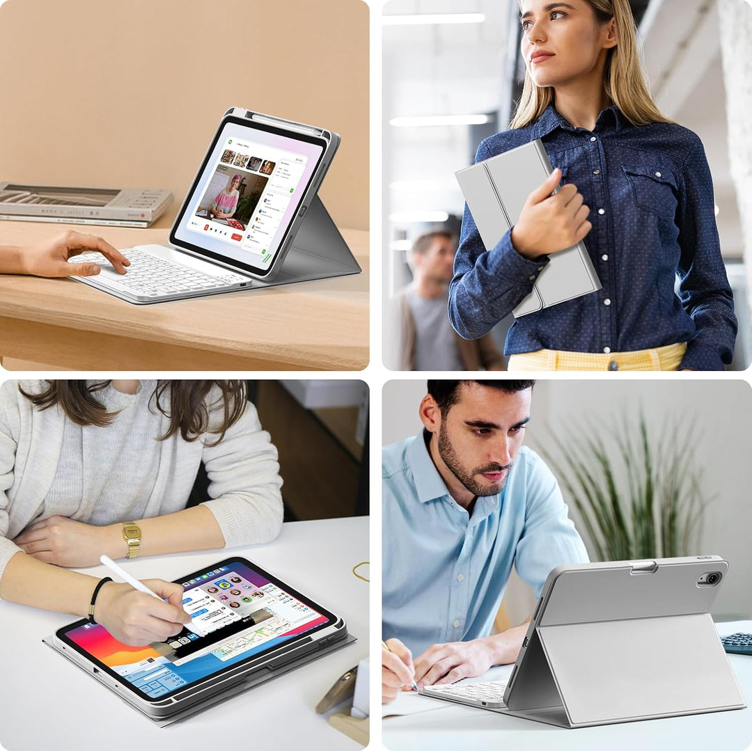 Tastatur Hülle für iPad Air 11 Zoll M3/M2 (2025/2024), iPad Air 5./4. Generation 2022/2020 10,9 Zoll