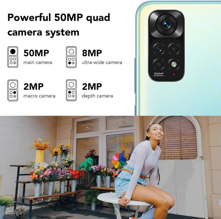 Xiaomi Redmi Note 11 - Smartphone 4GB + 128GB, 6,43" FHD+ DotDisplay, Snapdragon 680, 50 MP Quad-Kam