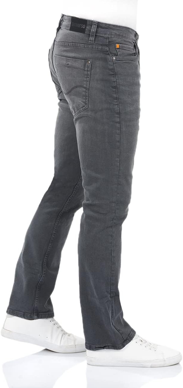 riverso Jeans Herren Bootcut RIVFalko Denim Stretch Schwarz Blau Grau 29W - 40W 30L - 36L 29W / 32L