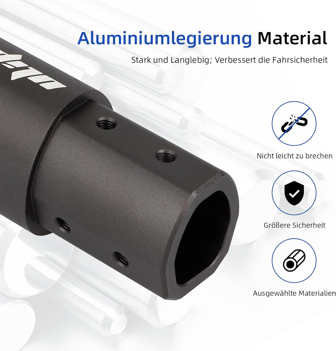 ulip Verlängerungsrohr für Frontpfosten für Elektroroller Verstellbarer Schaft um die Höhe zu erhöhe