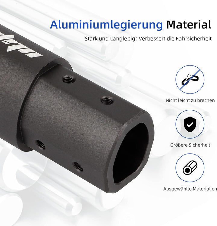 ulip Verlängerungsrohr für Frontpfosten für Elektroroller Verstellbarer Schaft um die Höhe zu erhöhe