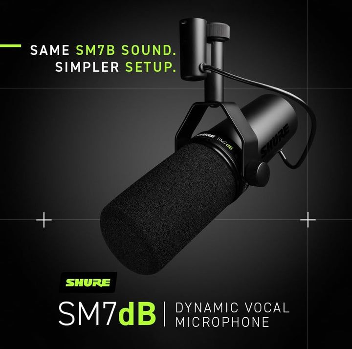 Shure SM7dB Dynamisches Sprach-und Gesangsmikrofon mit integriertem Vorverstärker & TC Helicon GoXLR