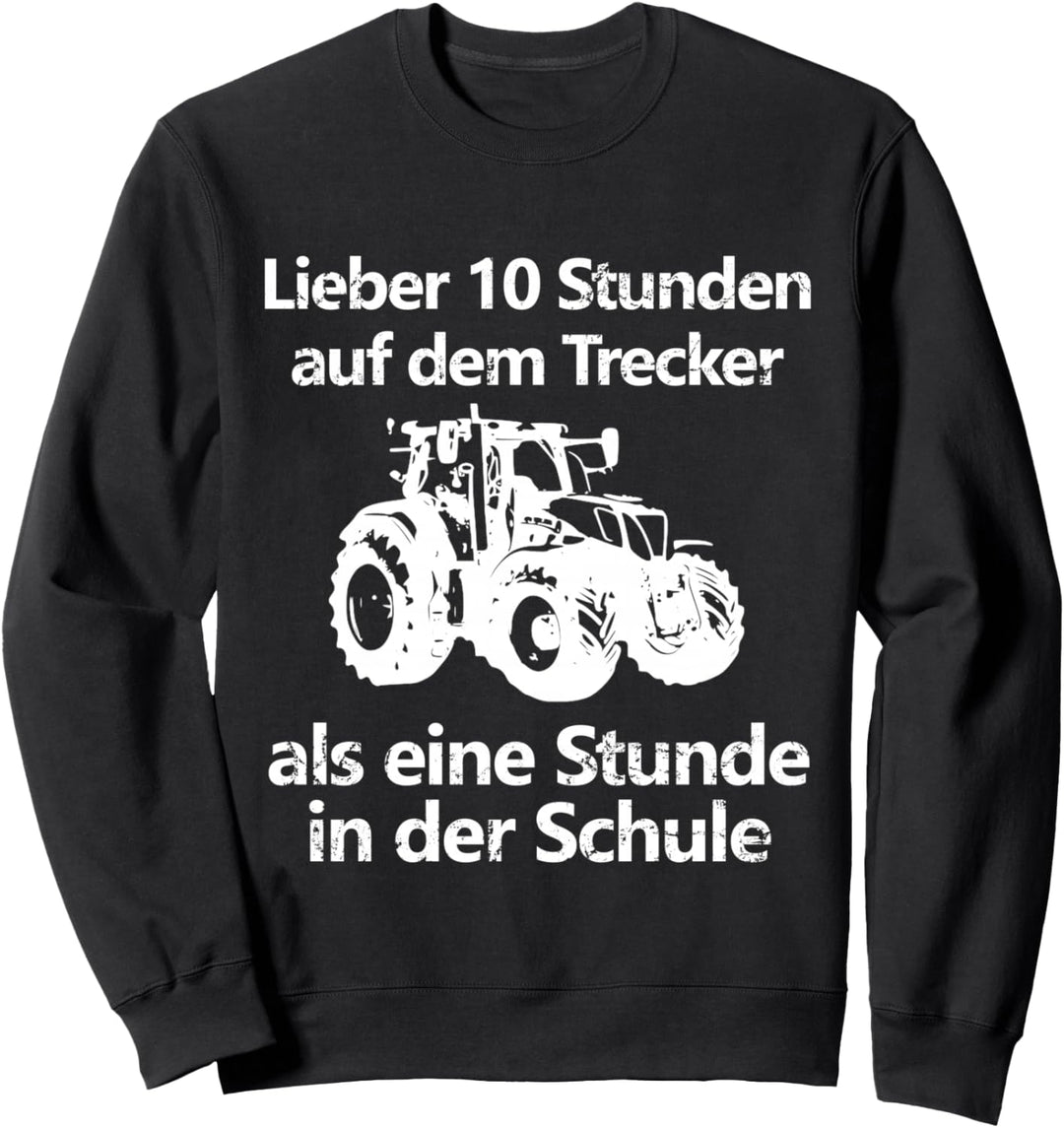 Landwirtschaft Landwirt Bauer Trecker Traktor Schule Kinder Sweatshirt