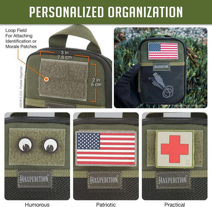 Maxpedition E.d.c. Pocket Organizer Tasche Einheitsgrösse Grün, Einheitsgrösse Grün