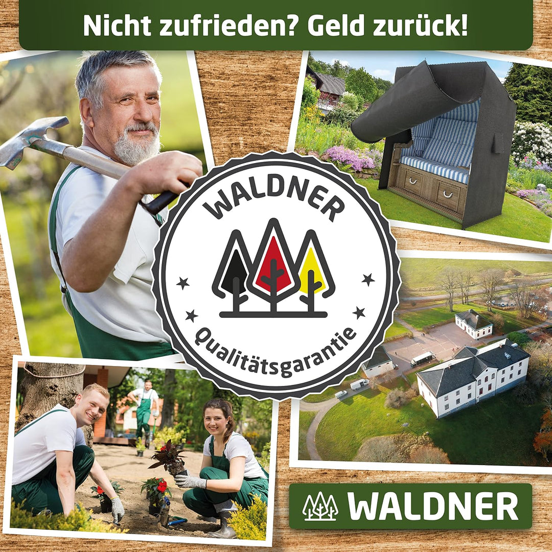 WALDNER Strandkorb Schutzhülle | Oxford 600D | Abdeckung Strandkorbhülle Abdeckhaube Abdeckplane | w