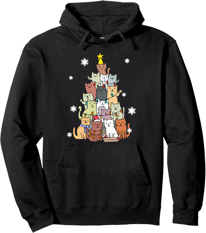Ugly Christmas Sweater Cat Tree - Weihnachtskatzen Geschenk Pullover Hoodie