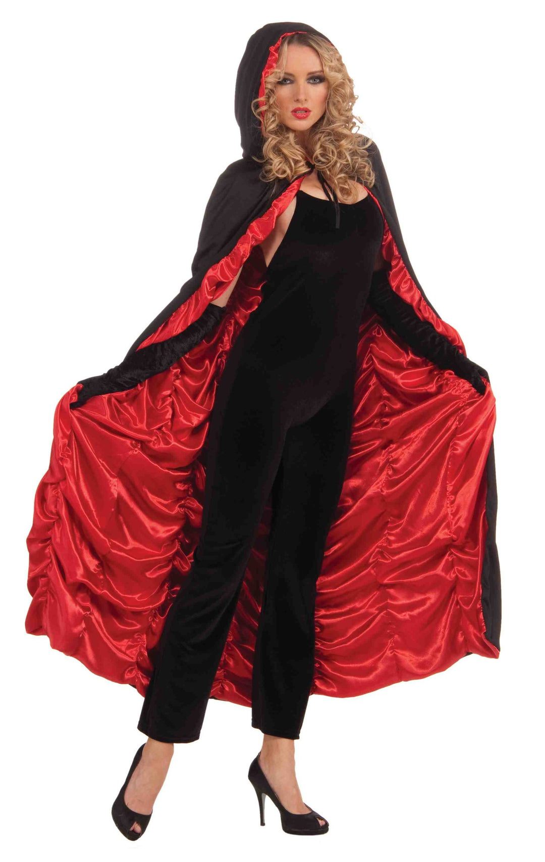 Forum Novelties AC528 Sarg Cape Kostüm, Rot, Einheitsgrösse, Einheitsgrösse