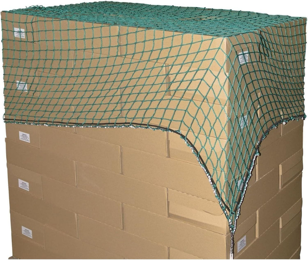 Kerbl Abdecknetz SafeNet (Grösse 6 x 3,5 m, Maschenweite 45x45 mm, für PKW-Anhänger, aus geflochtete