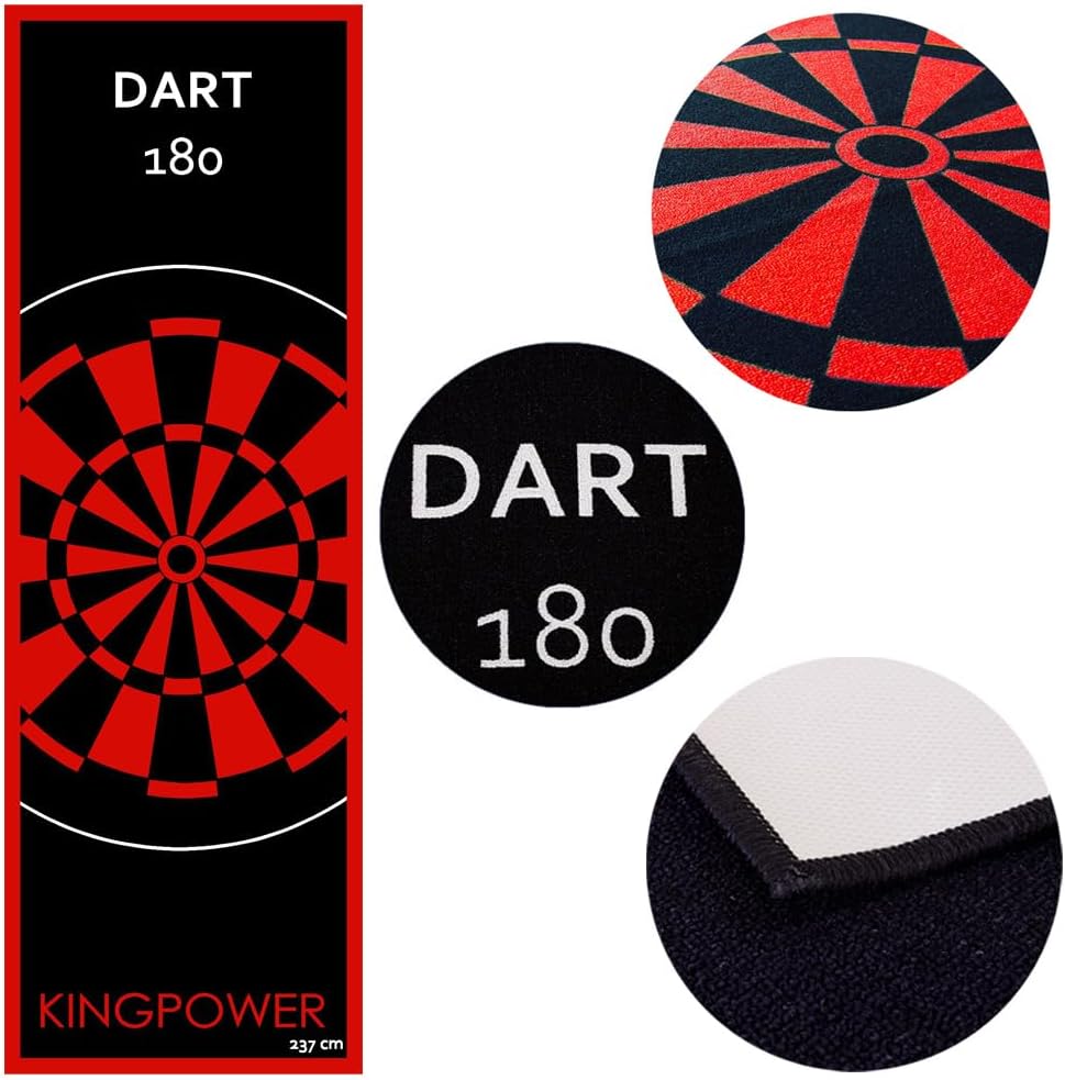 Kingpower Dartmatte Dart Teppich Turnier Matte Abwurflinie Bodenschutz Zubehör Dartpfeile Dartscheib