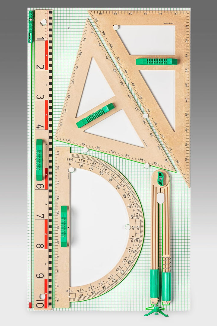 WISSNER aktiv lernen - Tafel Zeichengeräte Magnetischer Satz - RE-Wood