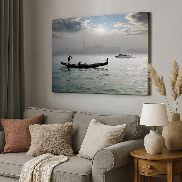 Bilder auf Leinwand 100x70cm Leinwandbild Venedig italien stadt wasser Gross Wanddeko Bild Schlafzim
