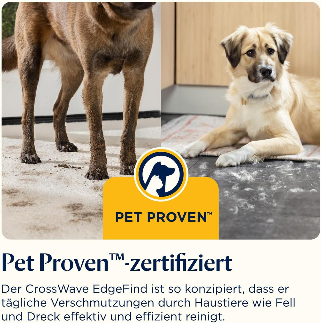 BISSELL CrossWave EdgeFind, Staubsauger mit Wischfunktion, leistungsstarke Reinigung von Verschmutzu