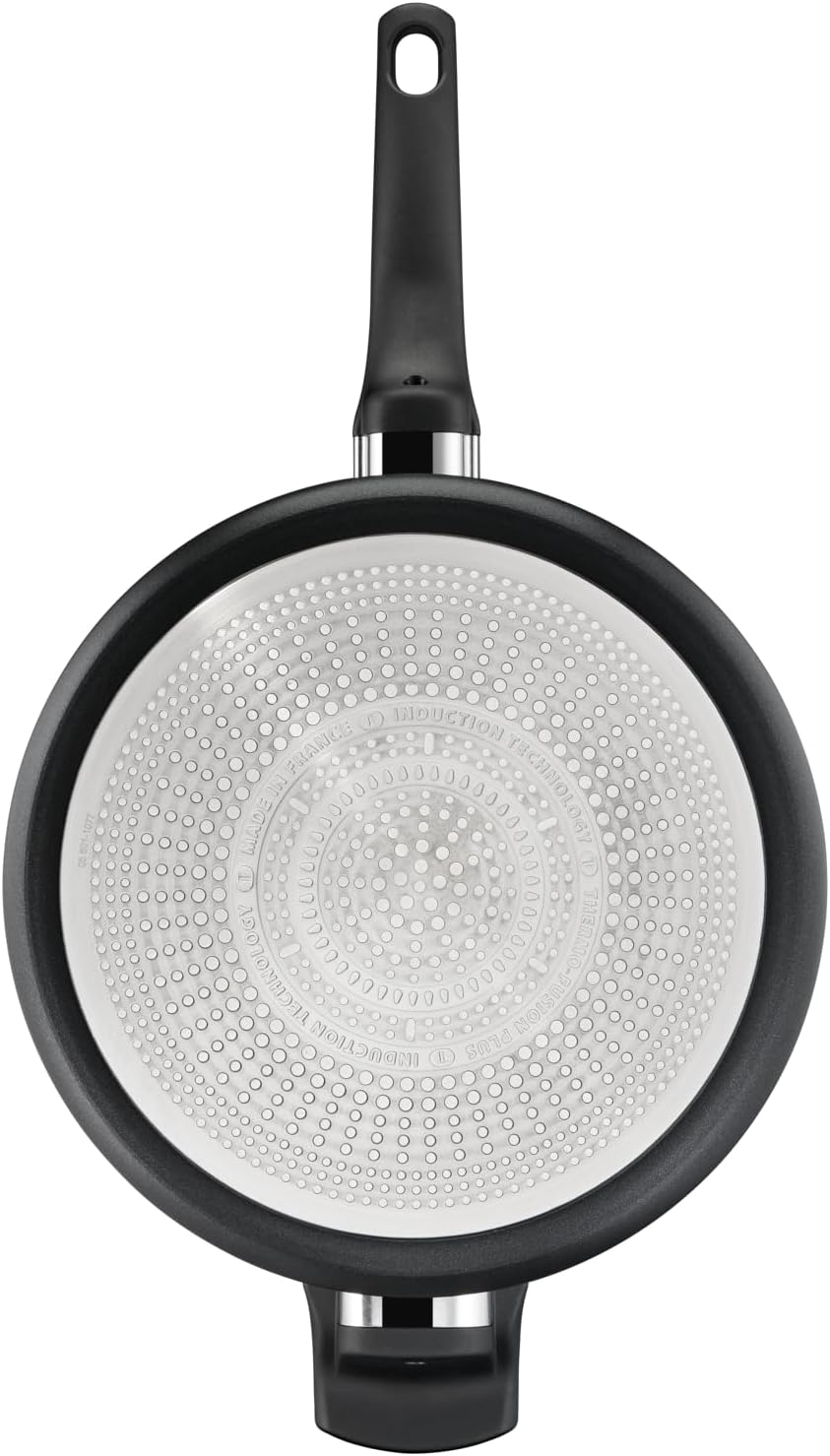 Tefal G28837 Hard Titanium On Schmorpfanne mit Deckel 28 cm | Aluminium | unbedenkliche Antihaftvers