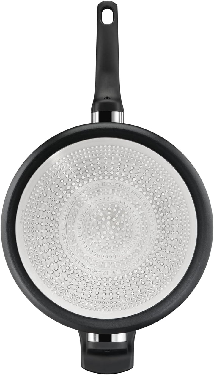 Tefal G28837 Hard Titanium On Schmorpfanne mit Deckel 28 cm | Aluminium | unbedenkliche Antihaftvers