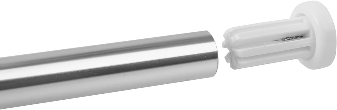 RIDDER 159500 Winkelstange, Universalwinkelstange, Duschvorhangstange, Ø 20 mm, Aluminium, poliert Ø