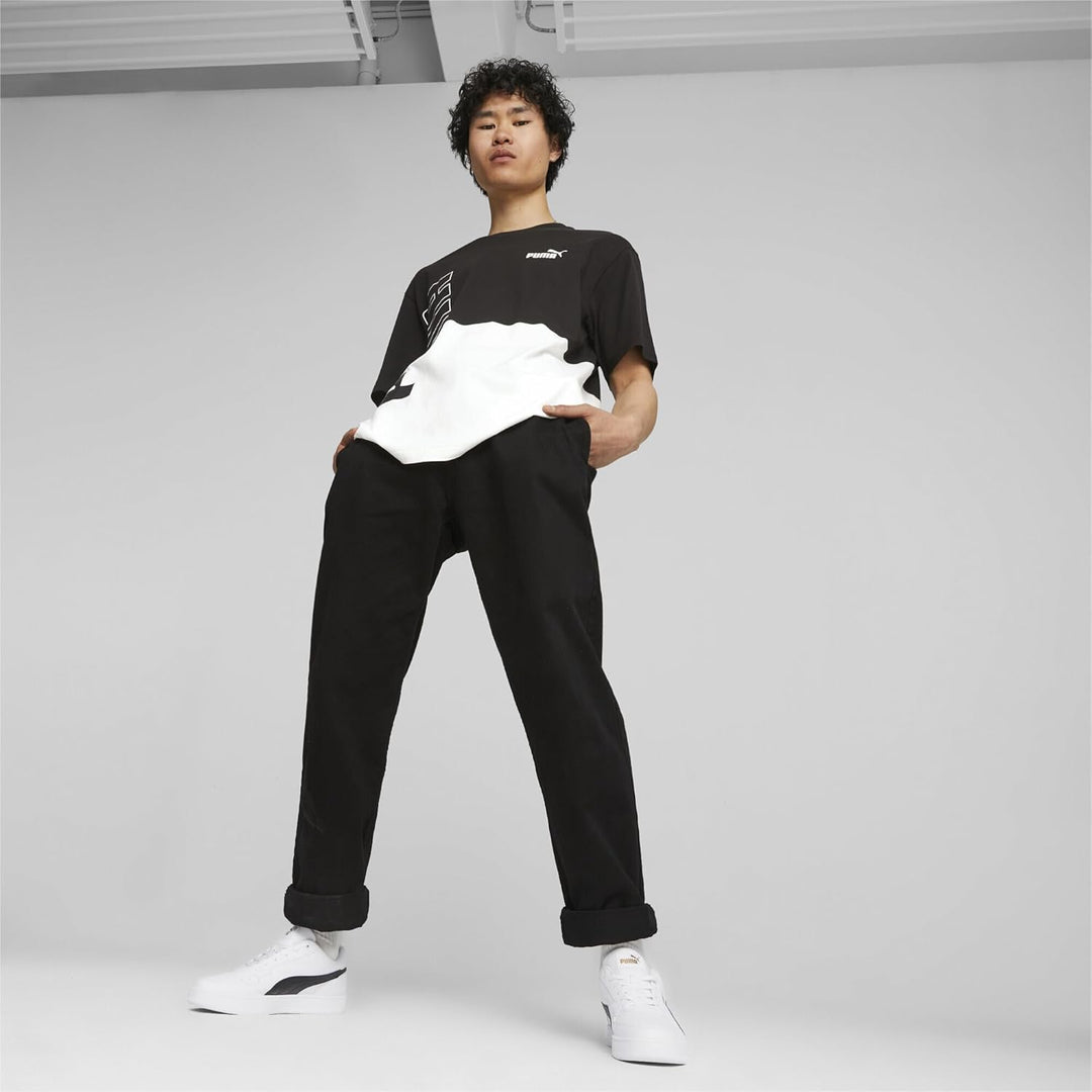 Puma Unisex's Caven 2.0 Sneaker 39 EU Puma White Puma Black Gold, 39 EU Puma White Puma Black Gold