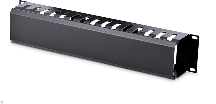 StarTech.com Horizontaler 2HE Rack Finger Kabelkanal mit Abdeckung - 19" Netzwerk/serverschrank Fing