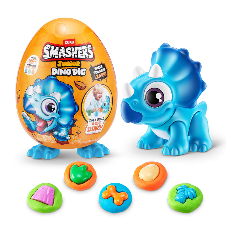 Smashers Junior Dino Dig Kleines Ei (Triceratops)
