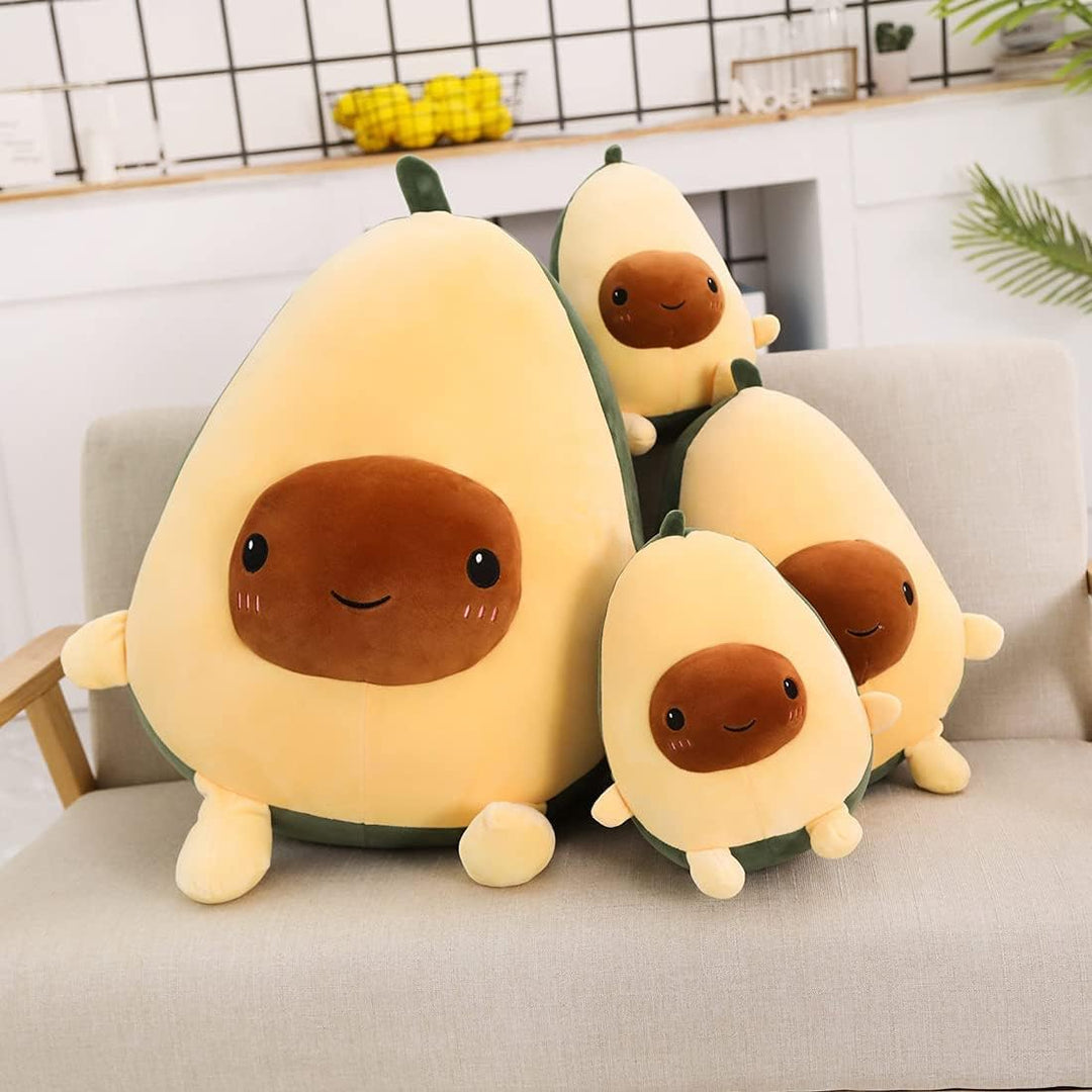 Yeqivo Niedliches Avocado Plüschtier mit Avocado gefülltes Kissen Geschenk für Mädchen Jungen Freund