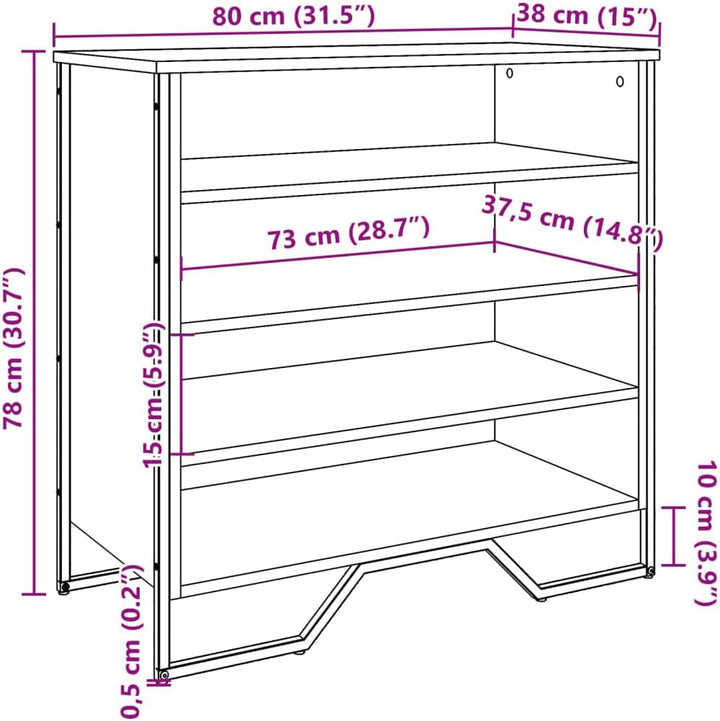 vidaXL Schuhregal, Schuhschrank mit Stauraum, Schuhbank Metallbeine, Schuhablage Schuhständer Schuha