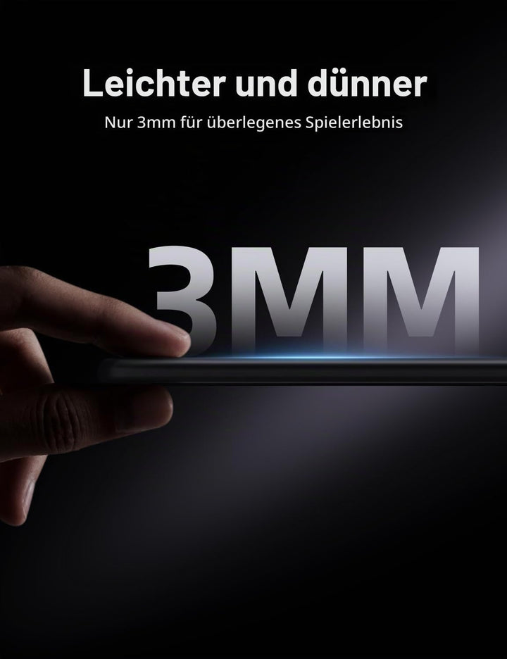 llano Professionelles Glas Mauspad [Unglaubliche 0,8μ Präzision ] Gaming-Mauspad 0,8μ hochpräziser O