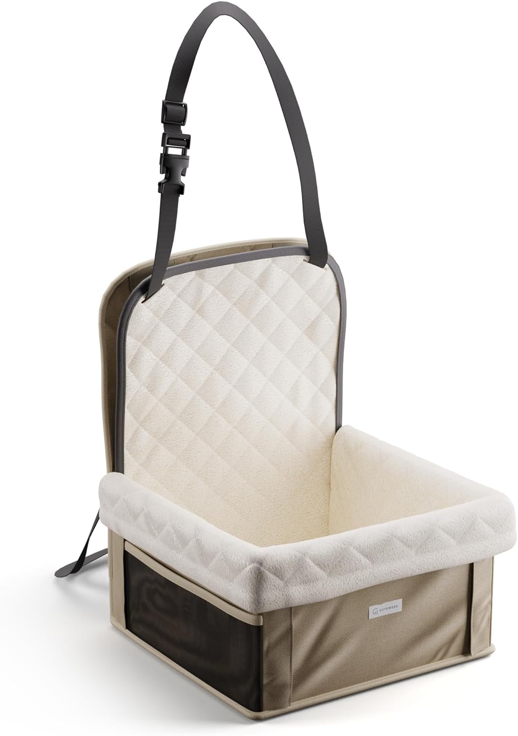 Gütewerk Hunde Autositz für Mittlere und Kleine Hunde, Hunde Zubehör, Stabiler Autositz Hund für Vor